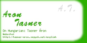 aron tasner business card